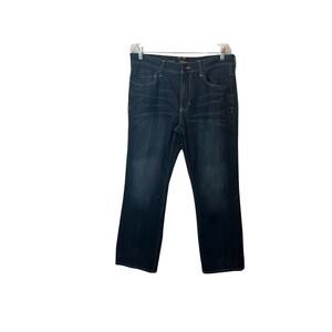 Helix Jeans Mens 34x30 Blue Slim Bootcut Cotton Zip Close Medium Wash Y2K Retro
